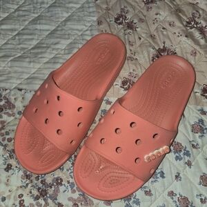 Crocs Pink Slider Sandals